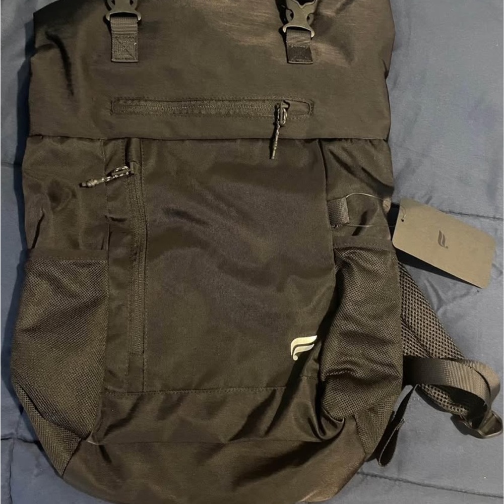 Black Men’s Roll-Top Backpack - Fabletics